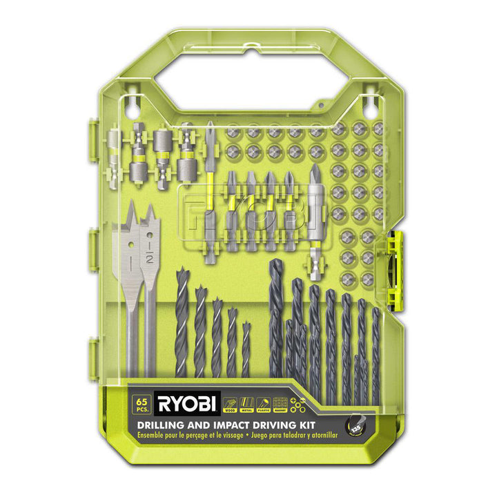 65 PC. Drill and Impact Drive Set
