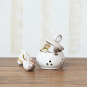 Stoneware Garlic Storage Jar