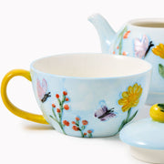 Floral Butterfly Teapot For One