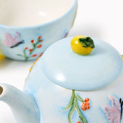 Floral Butterfly Teapot For One