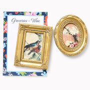 Gold Framed Art Magnets, Set of 2