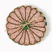 Beaded Floral Coasters
