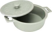 Stoneware Baker with Spreader, Grey