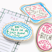 Sassy Sayings Ceramic Magnets Set of 3