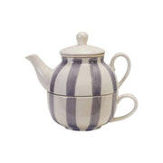 Striped Tea for One Set