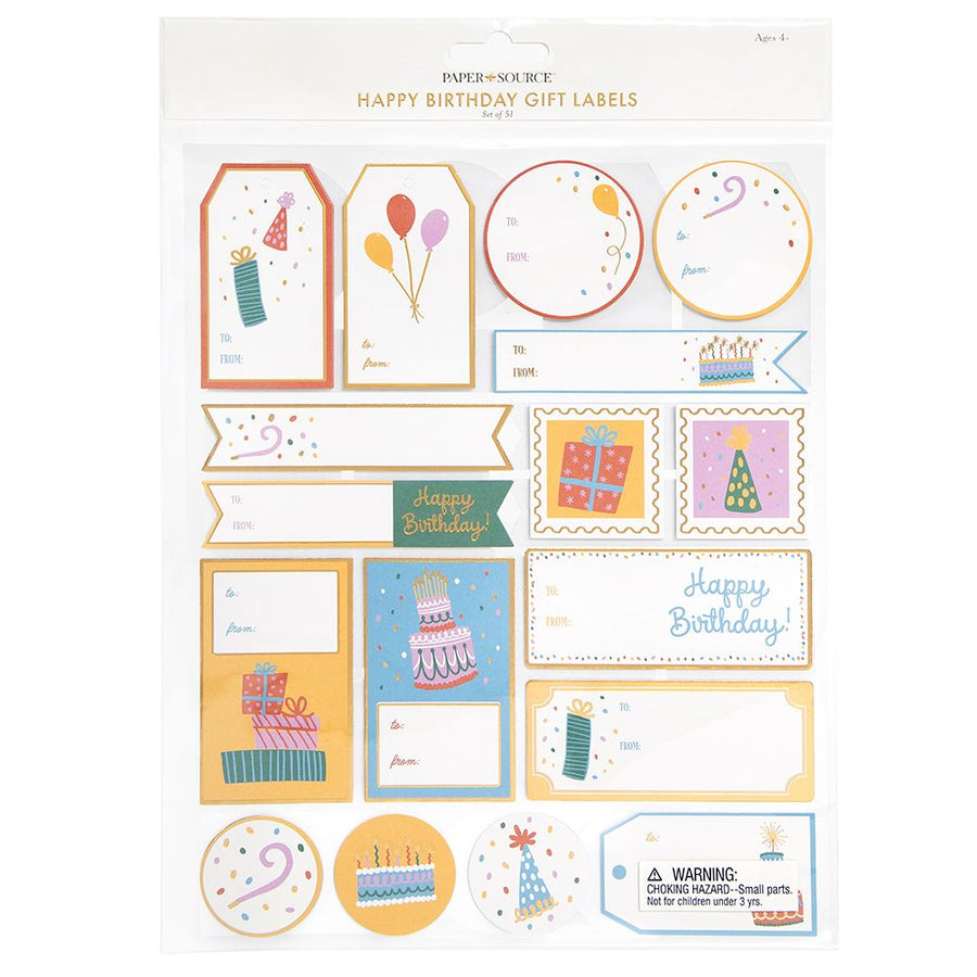 Happy Birthday Gift Labels