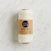 Silver Metallic Natural Twine Spool
