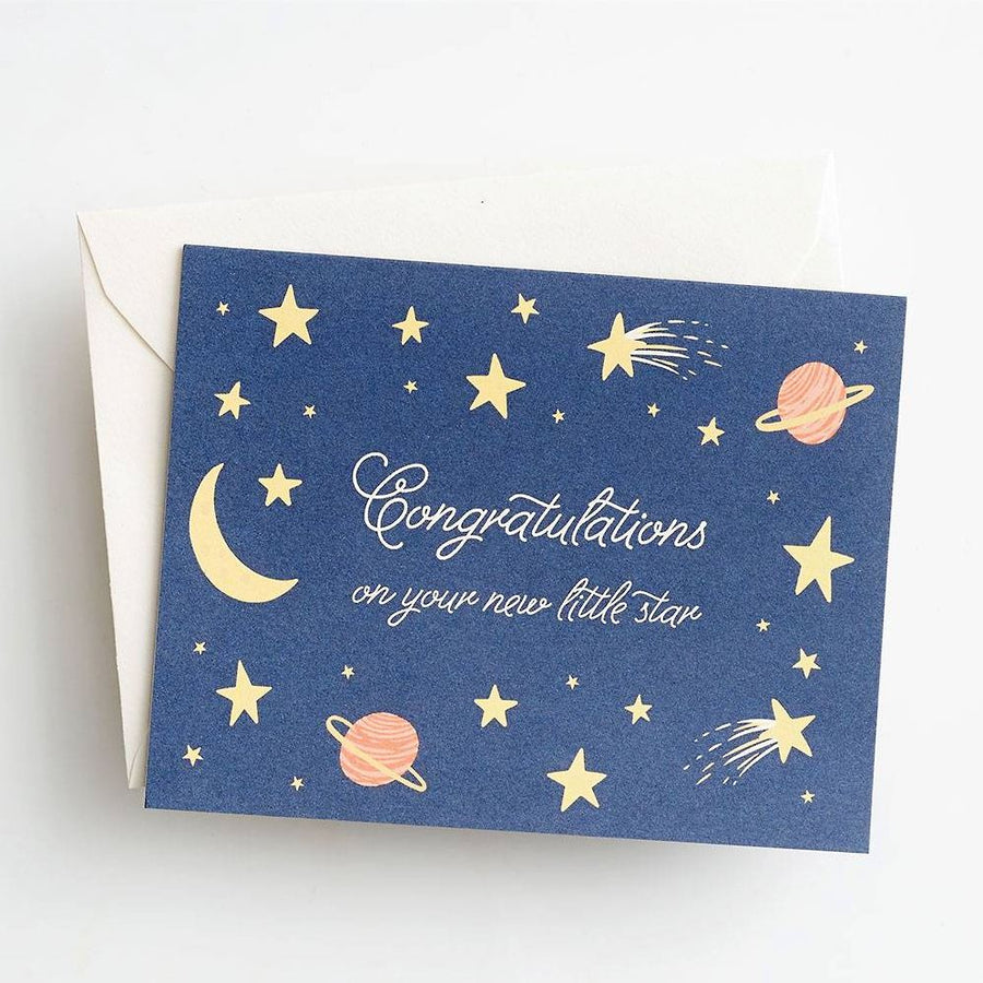 Little Star Baby Card