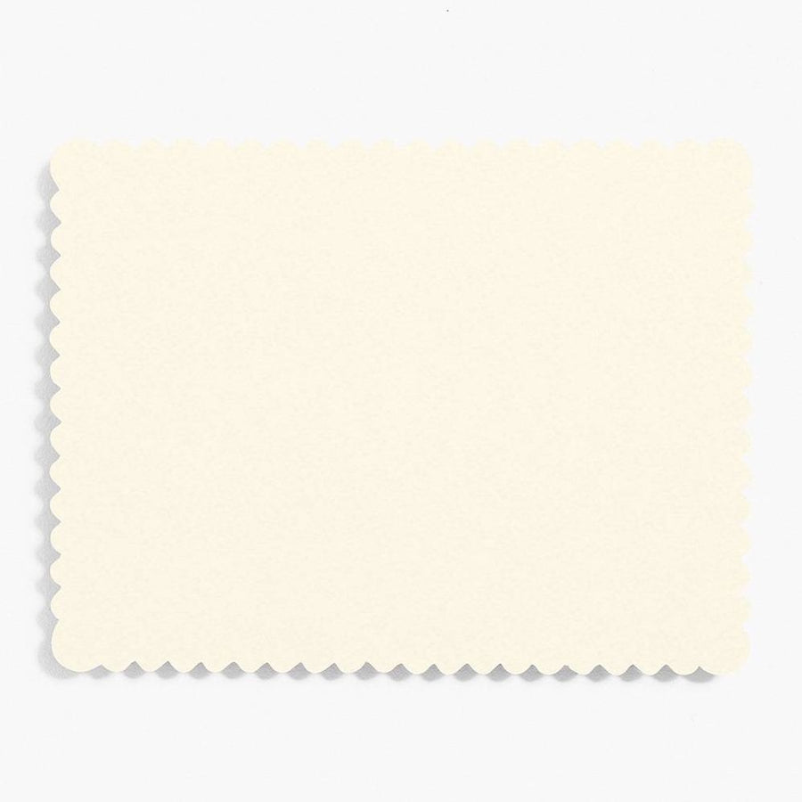 Luxe White A2 Scallop Note Cards