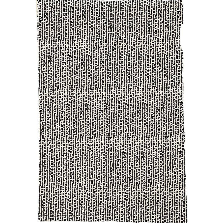 Black String Dot on Cream Handmade Paper