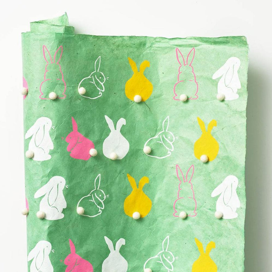 Pom Pom Bunny Handmade Paper