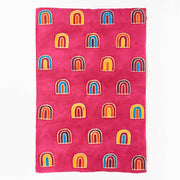 Rainbows on Magenta Handmade Paper