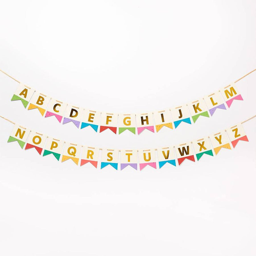 Colorful Fleck Letter Banner