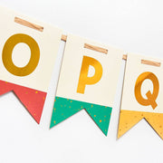 Colorful Fleck Letter Banner