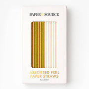 Assorted Foil Paper Straws