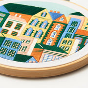 Colorful Buildings Embroidery Kit