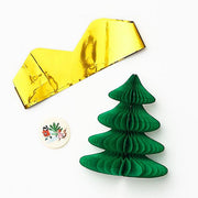 Elegant Greenery Tree Crackers S/6