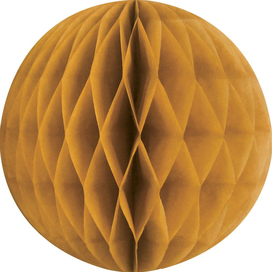 Gold Lrg Paper Honeycomb Sphere