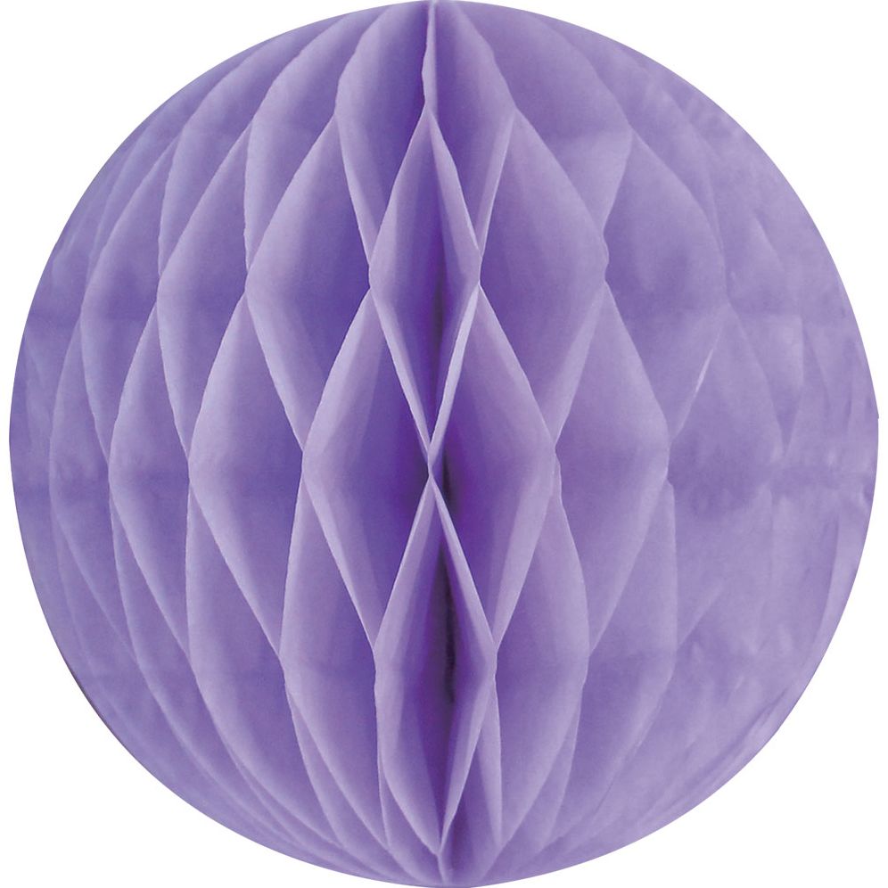 Light Purple Med Paper Honeycomb Sphere