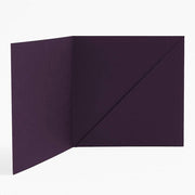 5.5" Square Aubergine Diagonal Folders