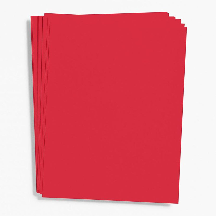 Red 8.5" x 11" Card Stock