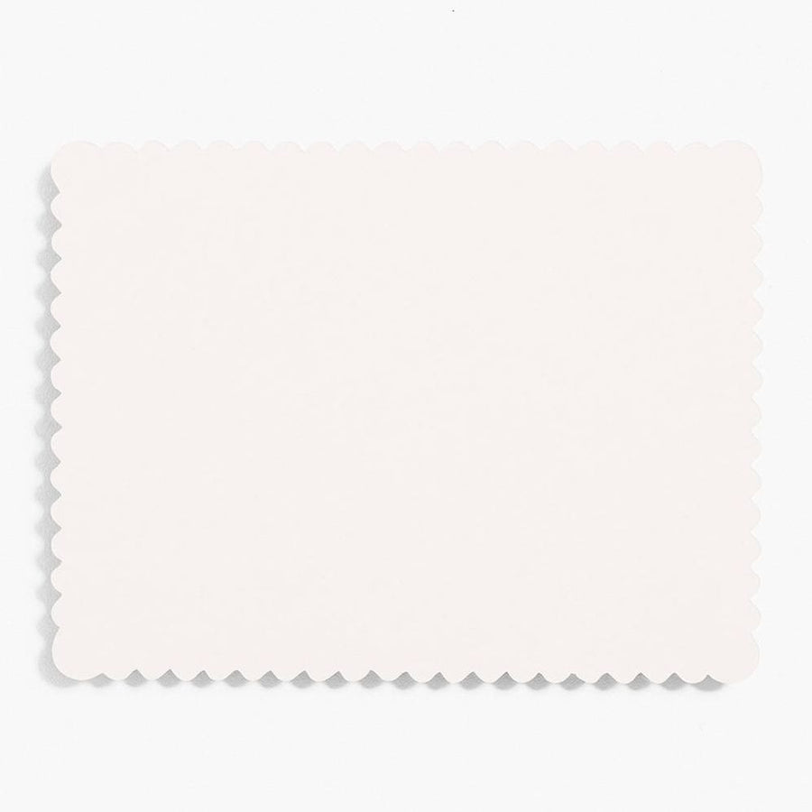 Superfine White A2 Scallop Note Cards