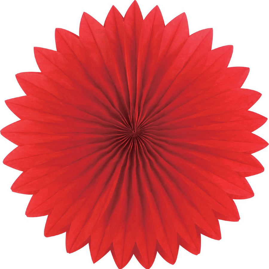 Plain fan, 40cm, Red