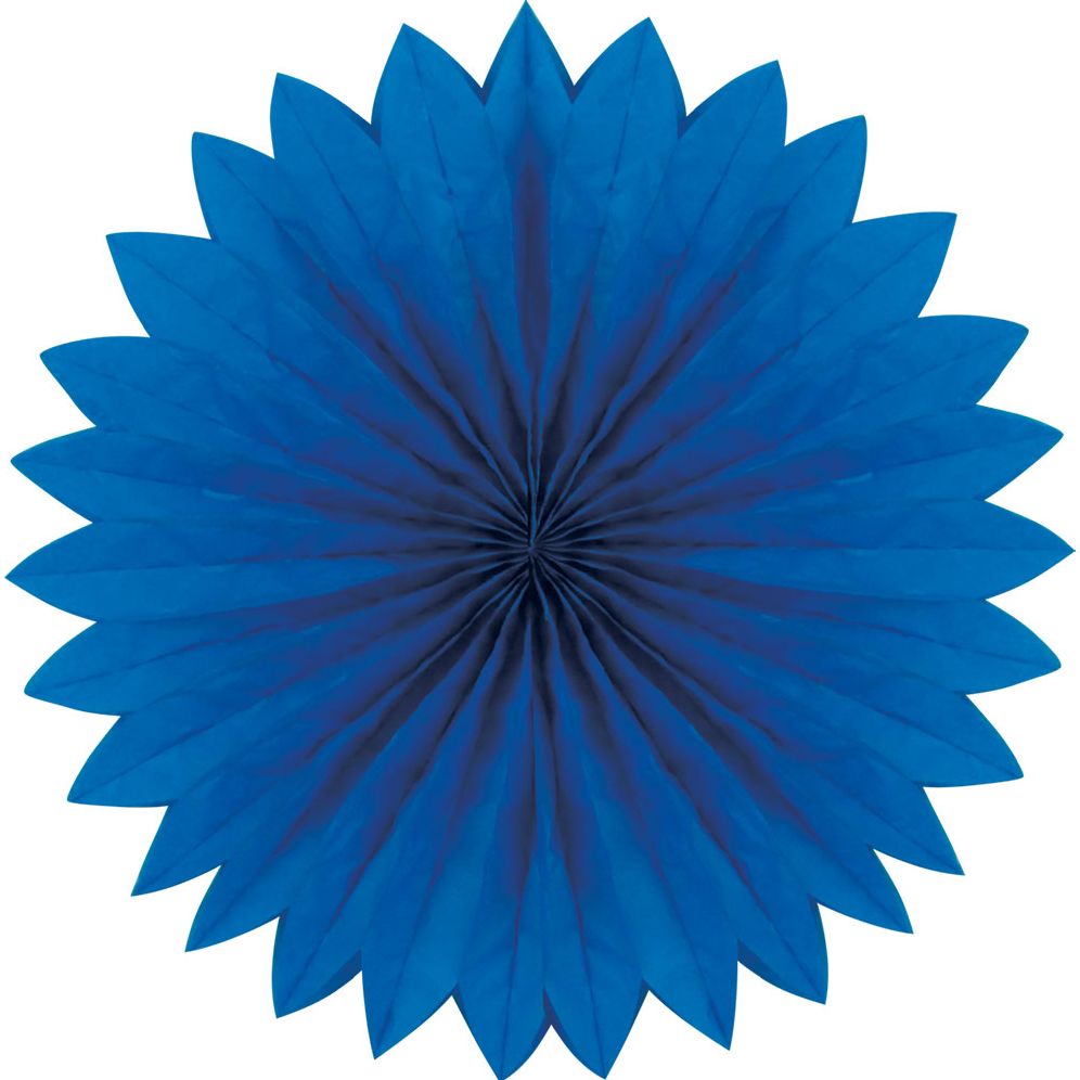 Plain fan, 40cm, Blue