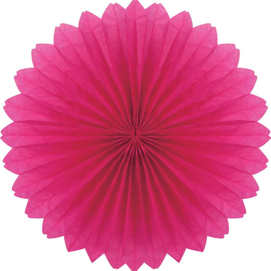 Plain fan, 40cm, Fuschia