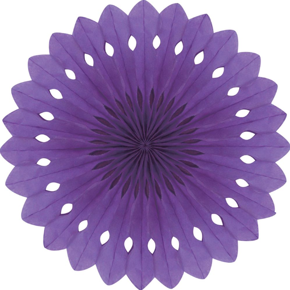 Detailed fan, 30cm, Purple