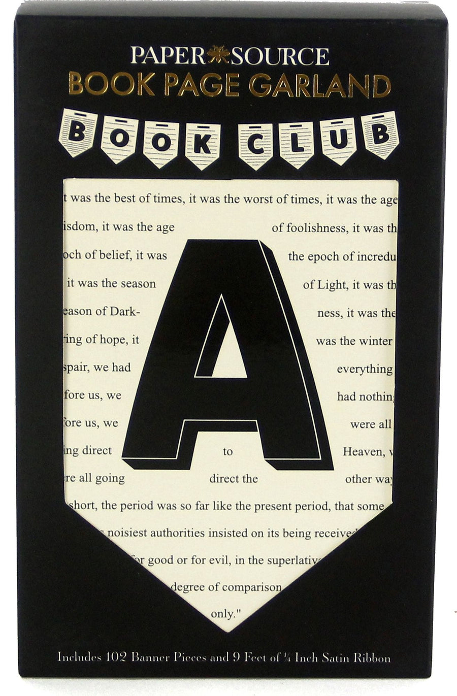 Book Page Garland