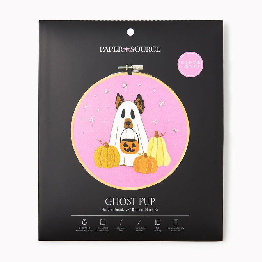 Ghost Pup Embroidery Kit