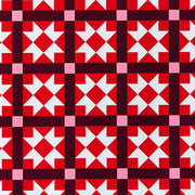 Red Quilt Textured Wrapping Paper