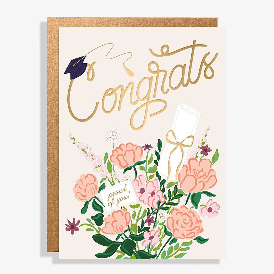Congrats Bouquet Graduation Card