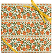 Tapestry Floral Textured Roll Wrap