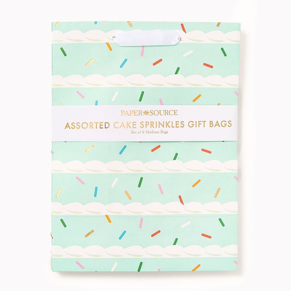 Assorted Cake Sprinkles Medium Set of Gift Bags