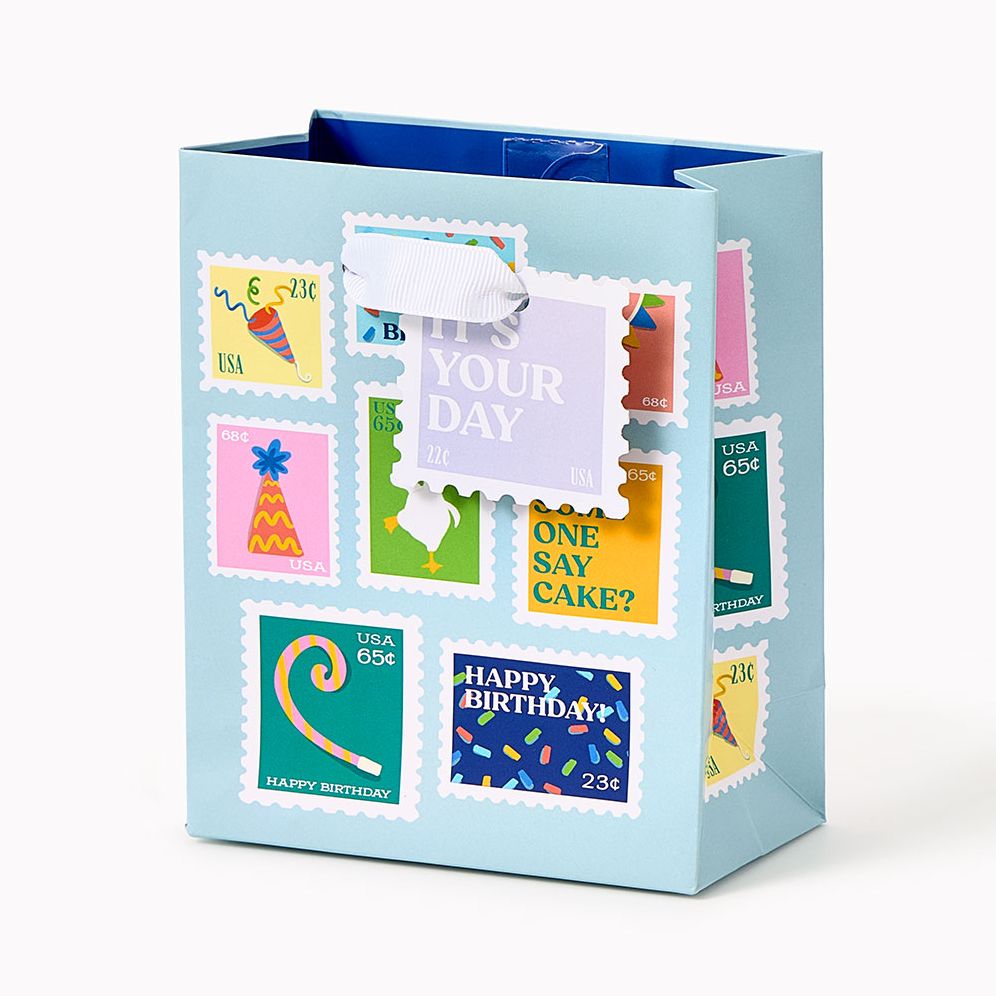 Birthday Stamps Small Gift Bag