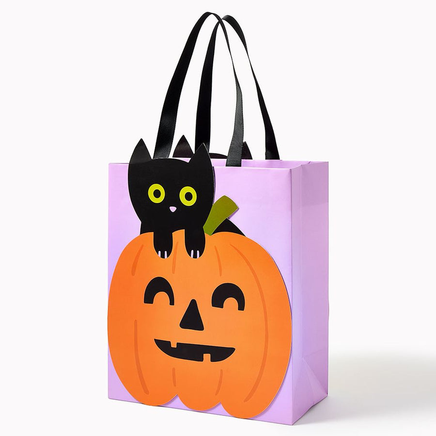 Cat in Pumpkin Medium Gift Bag