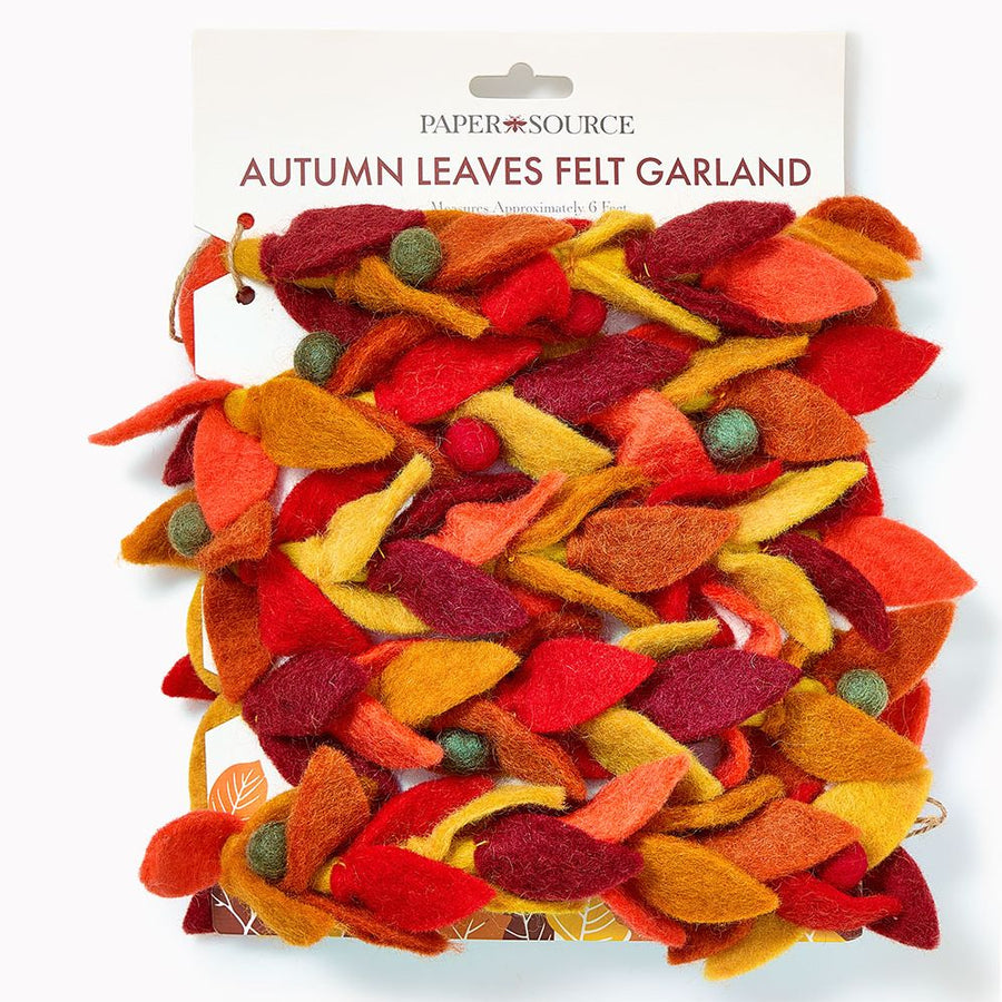 Autumn Leaves Felt Garland