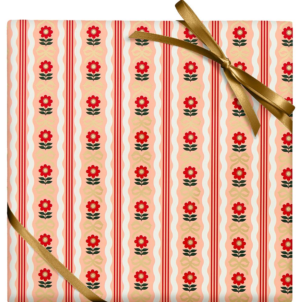 Bow Stripes Roll Wrap