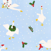 Festive Silly Geese Stone Wrapping Paper