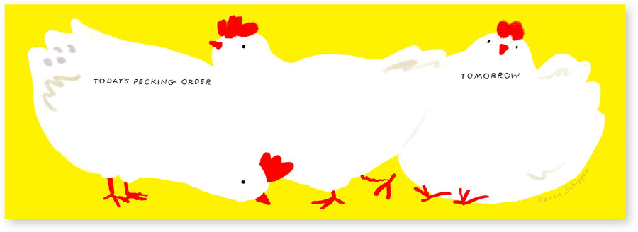 Chickens Weekly Stationery Desk Planner