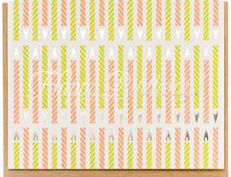 Iridescent Candles Birthday Card