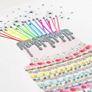 Specialty Glitter Wishes Come True Birthday Card
