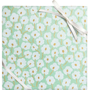 Daisies on Mint Handmade Paper