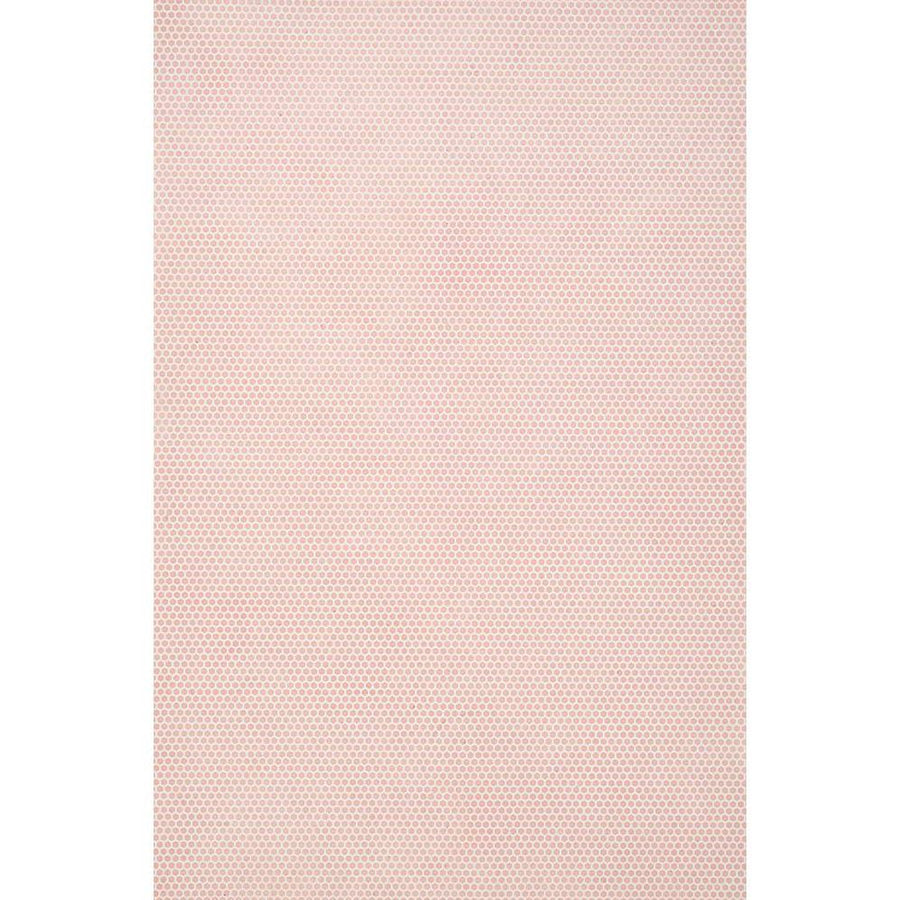 White Octagons On Pale Pink Handmade Paper