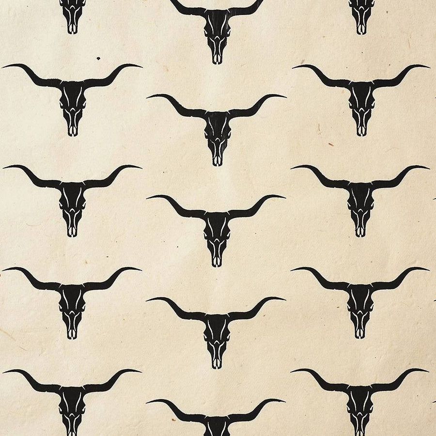 Longhorns on Cream Handmade Paper