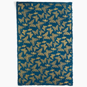 Butterfly & Dragonfly on Dark Teal Handmade Paper