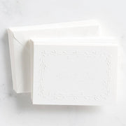 Embossed Leaf Thank You Cards