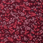 Pink Ditsy Flower on Magenta Handmade Paper